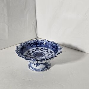 Blue and White Ceramic Decorative Plate